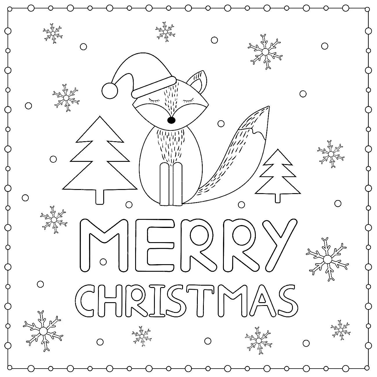 Christmas Cards Coloring Pages 24
