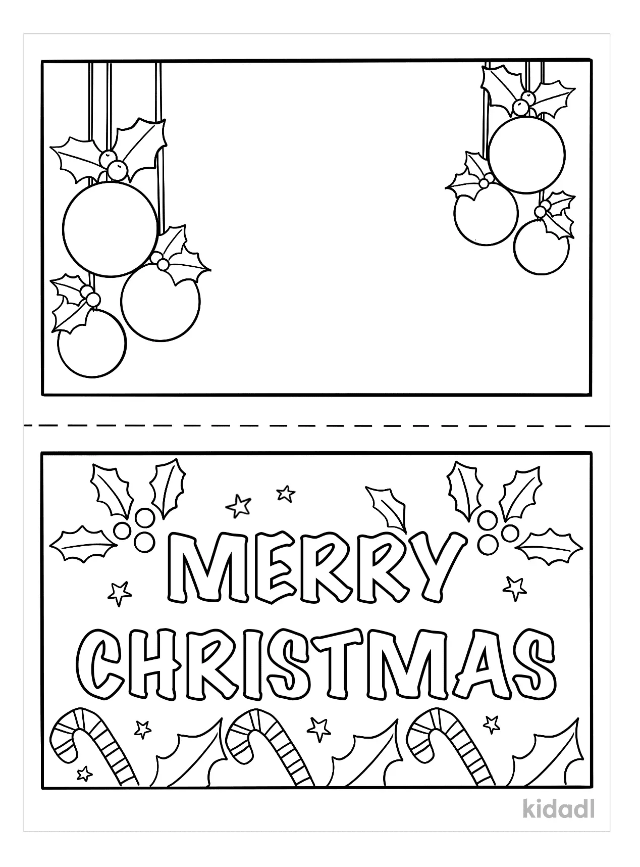 Christmas Cards Coloring Pages 3