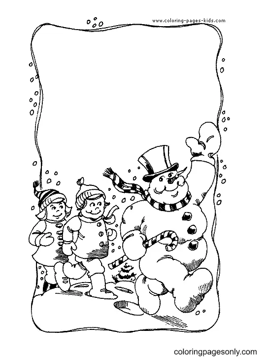 Christmas Cards Coloring Pages 36
