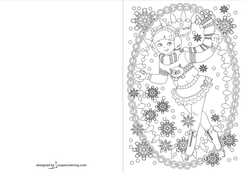 Christmas Cards Coloring Pages 52