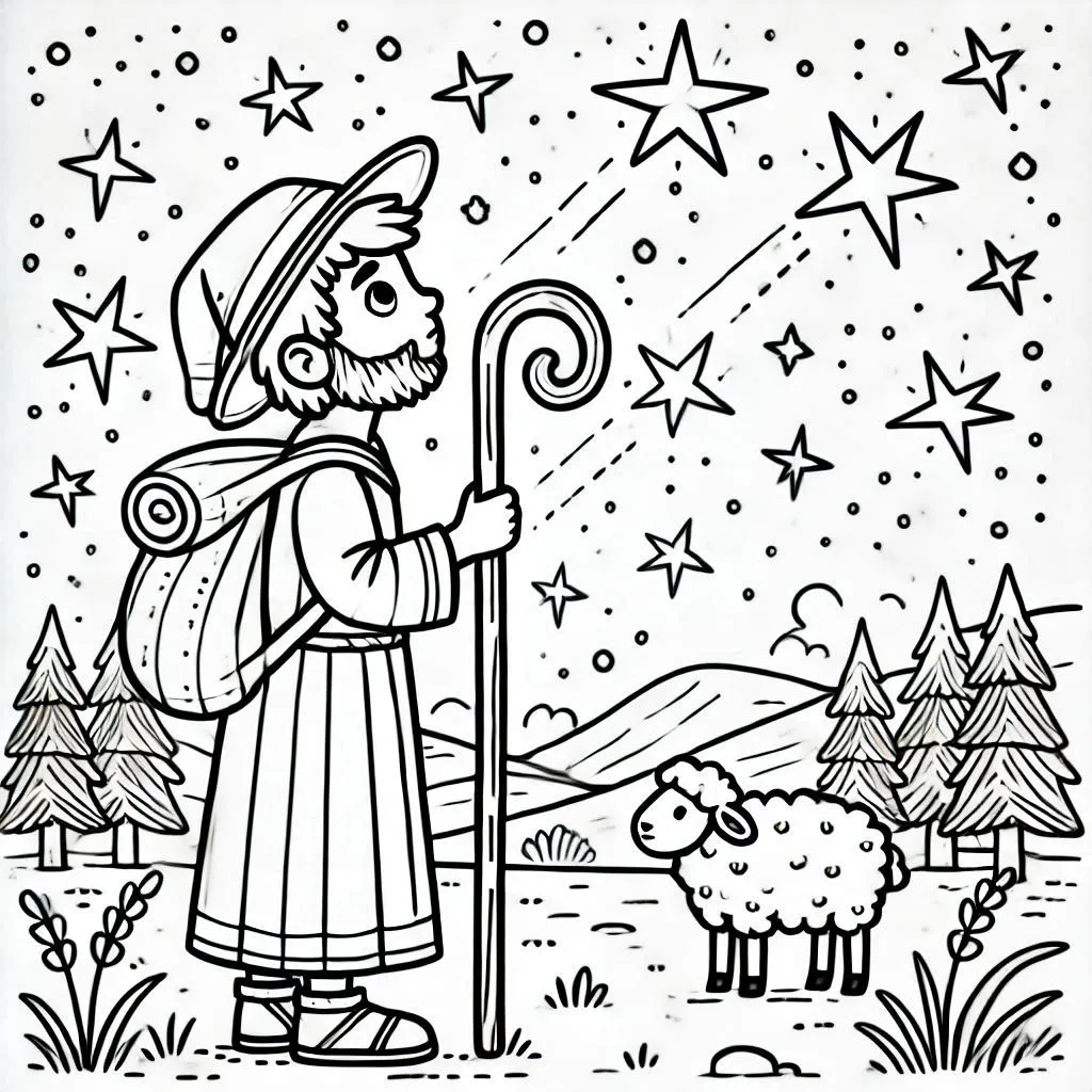 Natal Cristao para Colorear 1