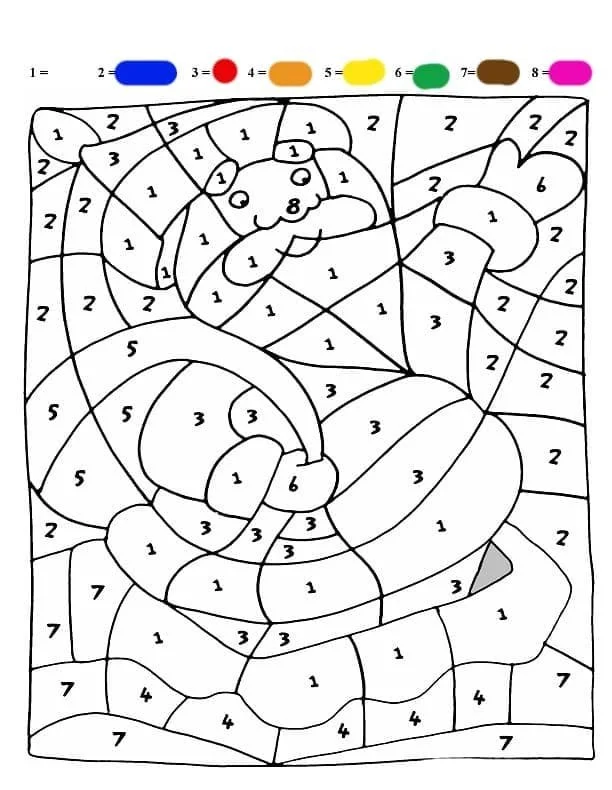 Navidad Por Numeros Para Colorear 13