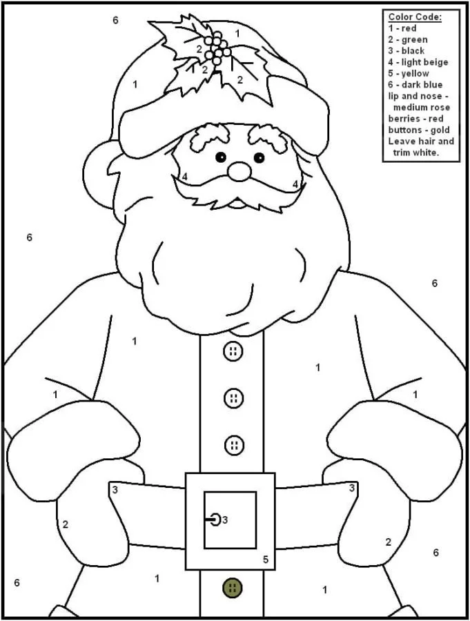 Navidad Por Numeros Para Colorear 31