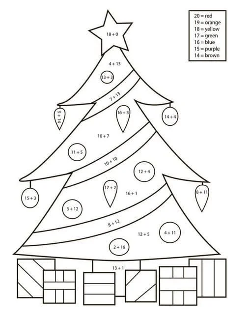 Navidad Por Numeros Para Colorear 50