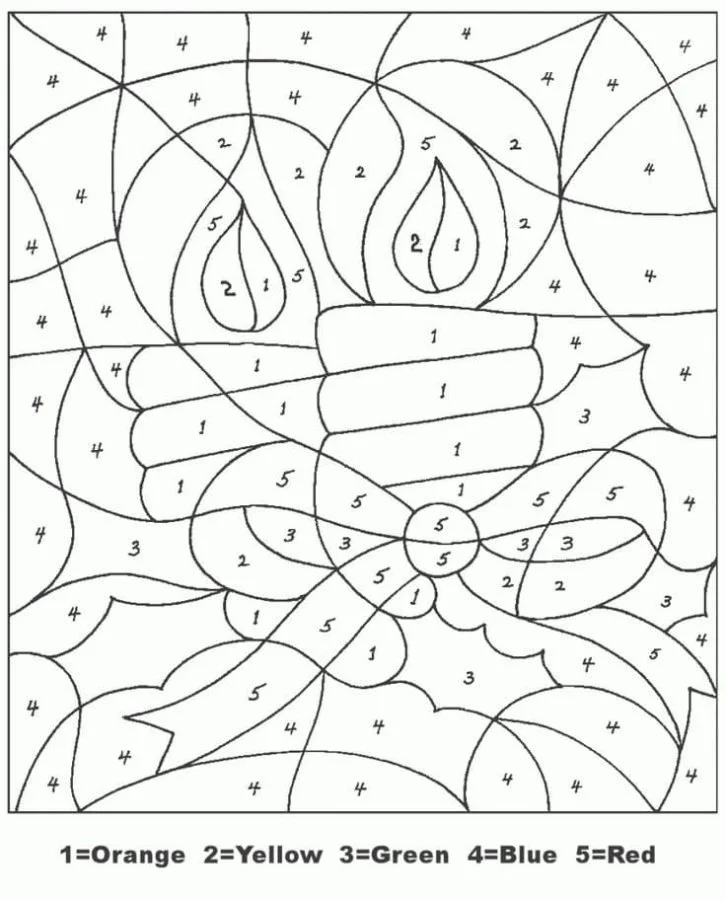 Navidad Por Numeros Para Colorear 59