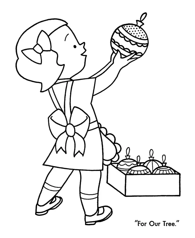 Christmas Decorations Coloring Pages 12