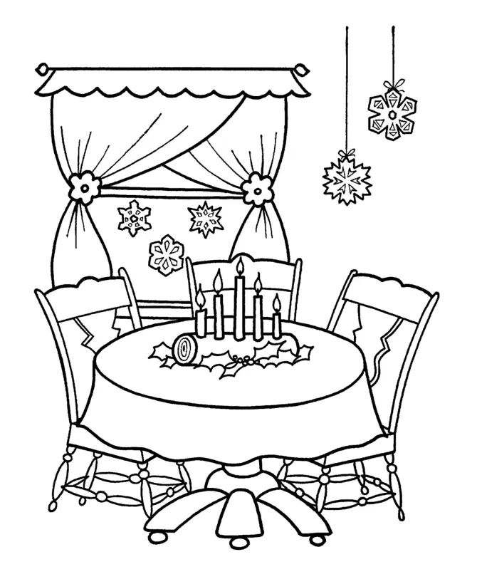 Christmas Decorations Coloring Pages 15