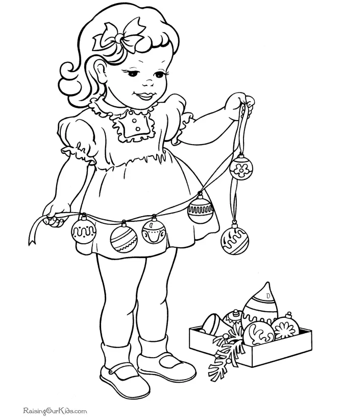 Christmas Decorations Coloring Pages 18