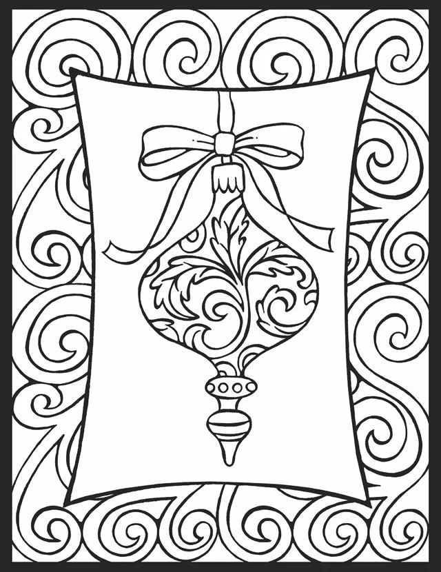 Christmas Decorations Coloring Pages 21
