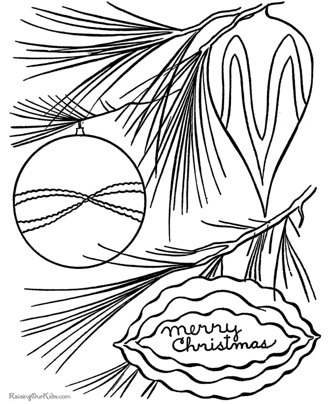 Christmas Decorations Coloring Pages 25