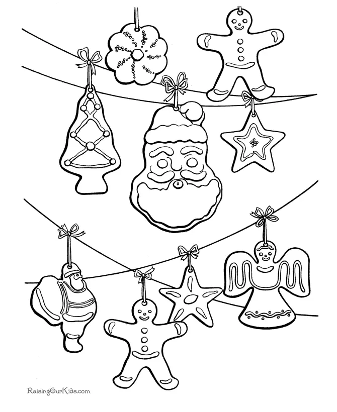 Christmas Decorations Coloring Pages 8