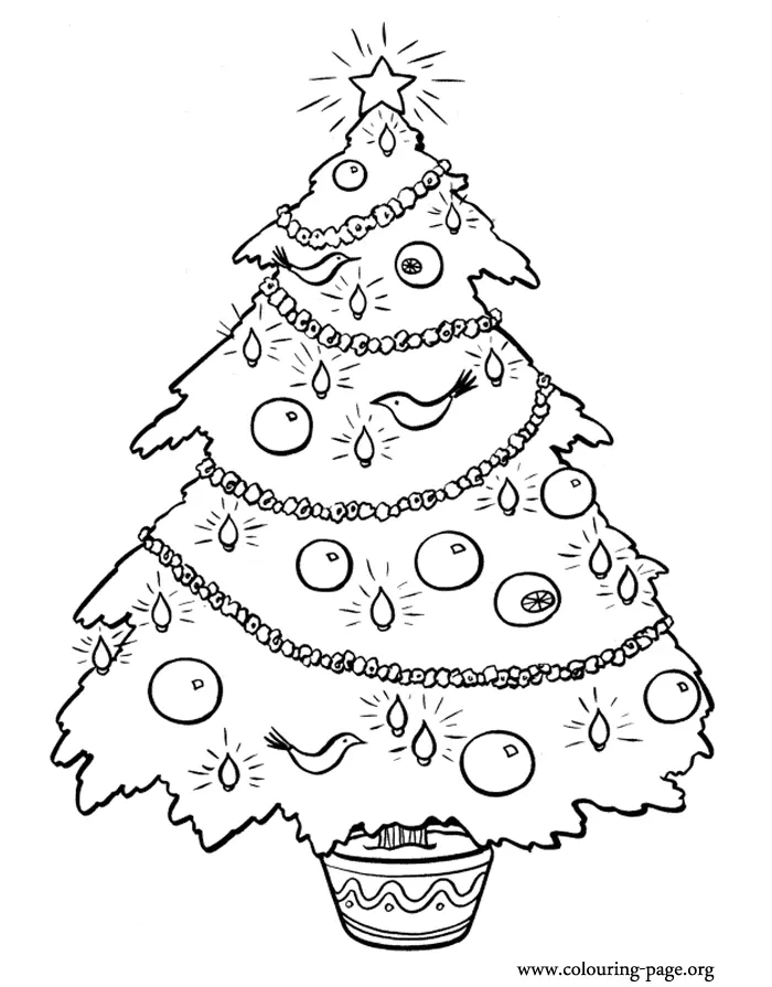 Christmas Decorations Coloring Pages 9