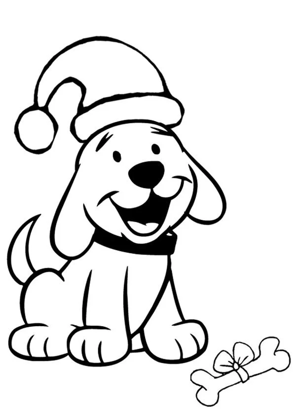Christmas Dogs Coloring Pages 20