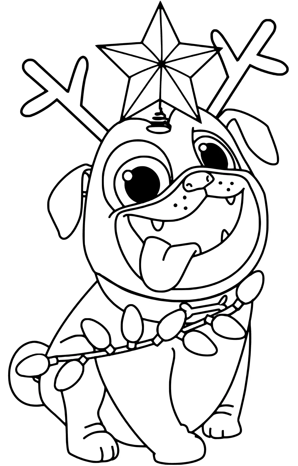 Christmas Dogs Coloring Pages 25