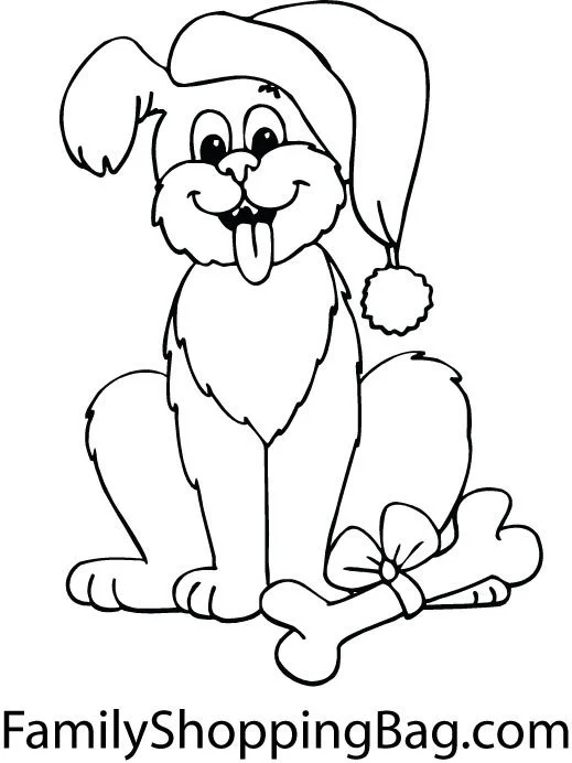 Christmas Dogs Coloring Pages 32