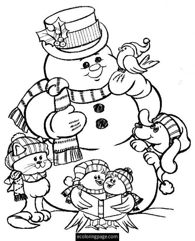 Christmas Dogs Coloring Pages 7