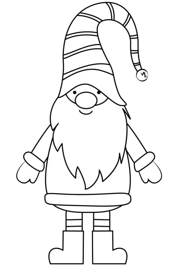 Weihnachtszwerg Ausmalbilder 20