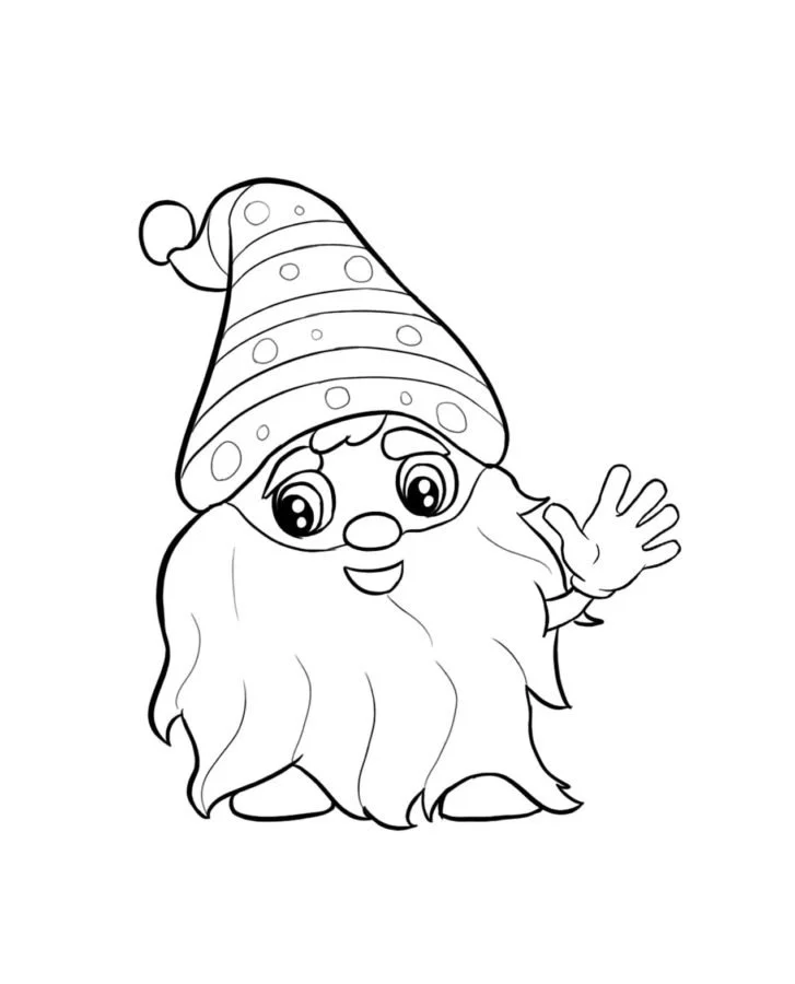 Weihnachtszwerg Ausmalbilder 23