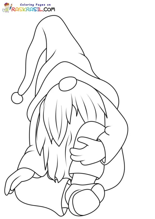 Weihnachtszwerg Ausmalbilder 28
