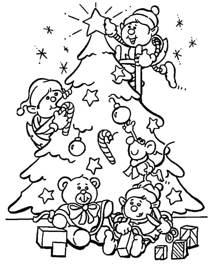 Weihnachtszwerg Ausmalbilder 31