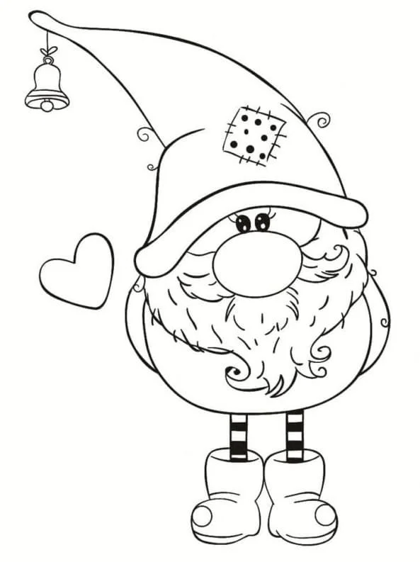 Weihnachtszwerg Ausmalbilder 44