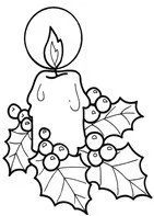 Desenhos de Azevinho de Natal Para Colorir 28