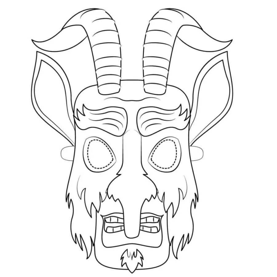 Desenhos de Krampus de Natal Para Colorir 8