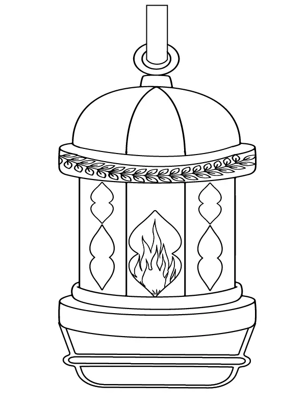 Desenhos de Lanternas de Natal Para Colorir 10