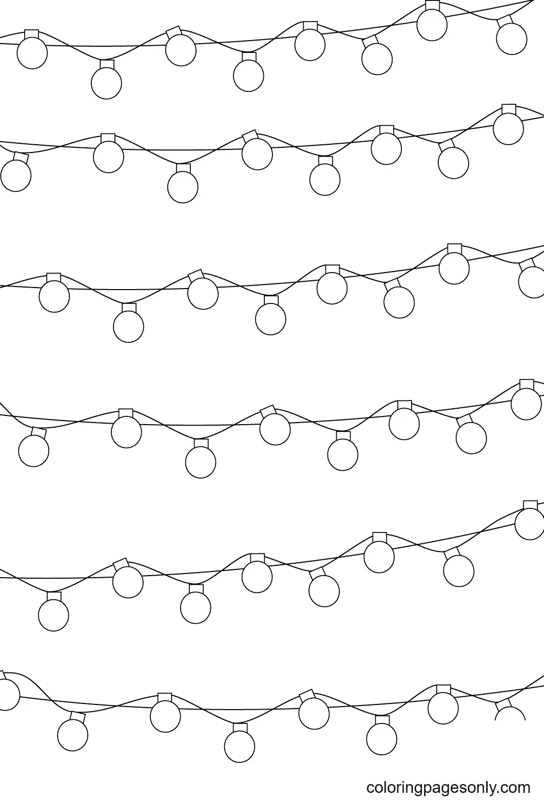 Weihnachtslichter Ausmalbilder 24