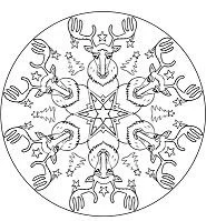 Mandalas Navidad Para Colorear 10