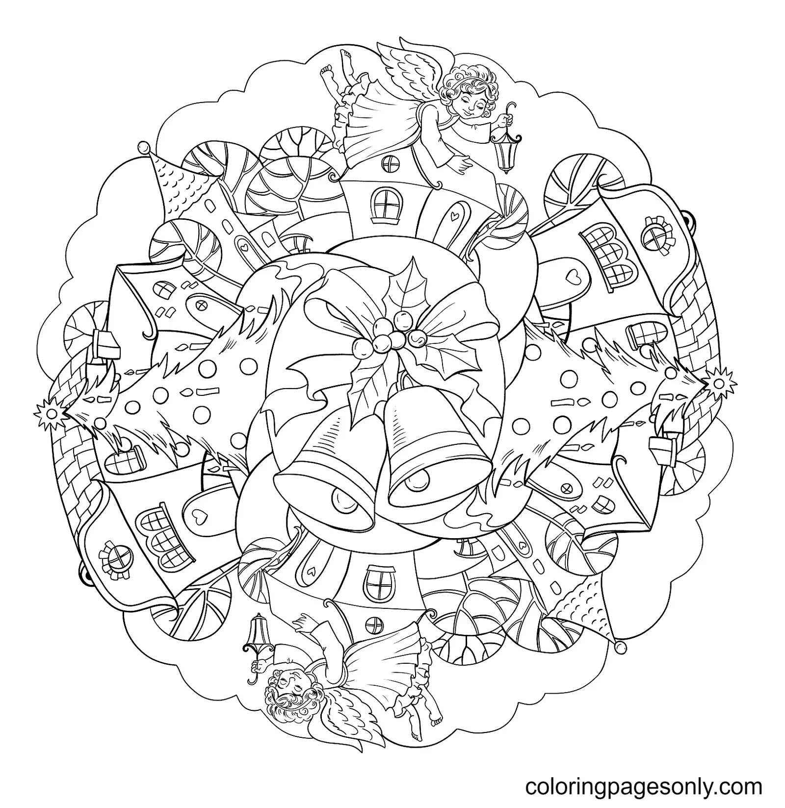 Mandalas Navidad Para Colorear 21