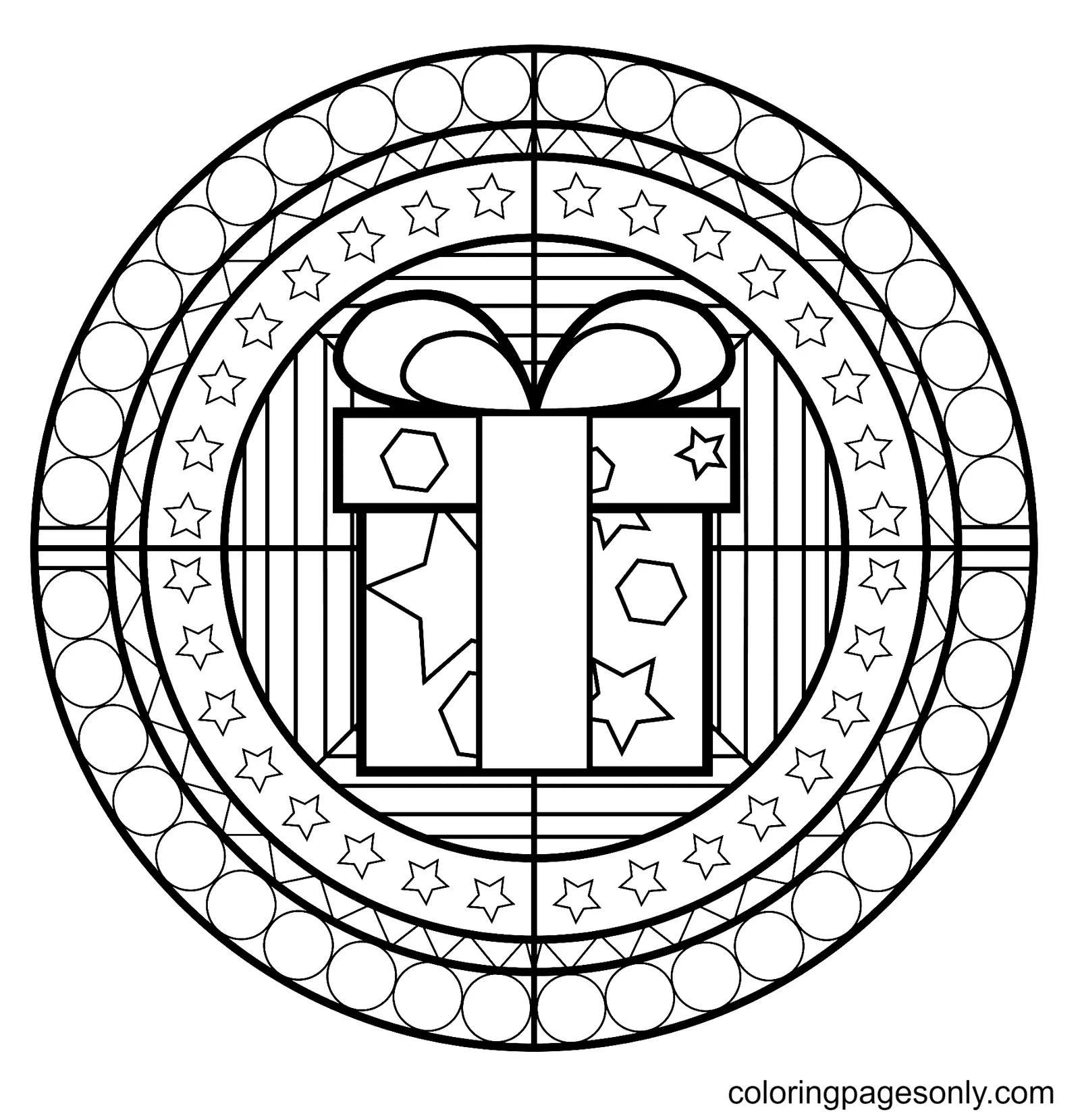 Mandalas Navidad Para Colorear 28