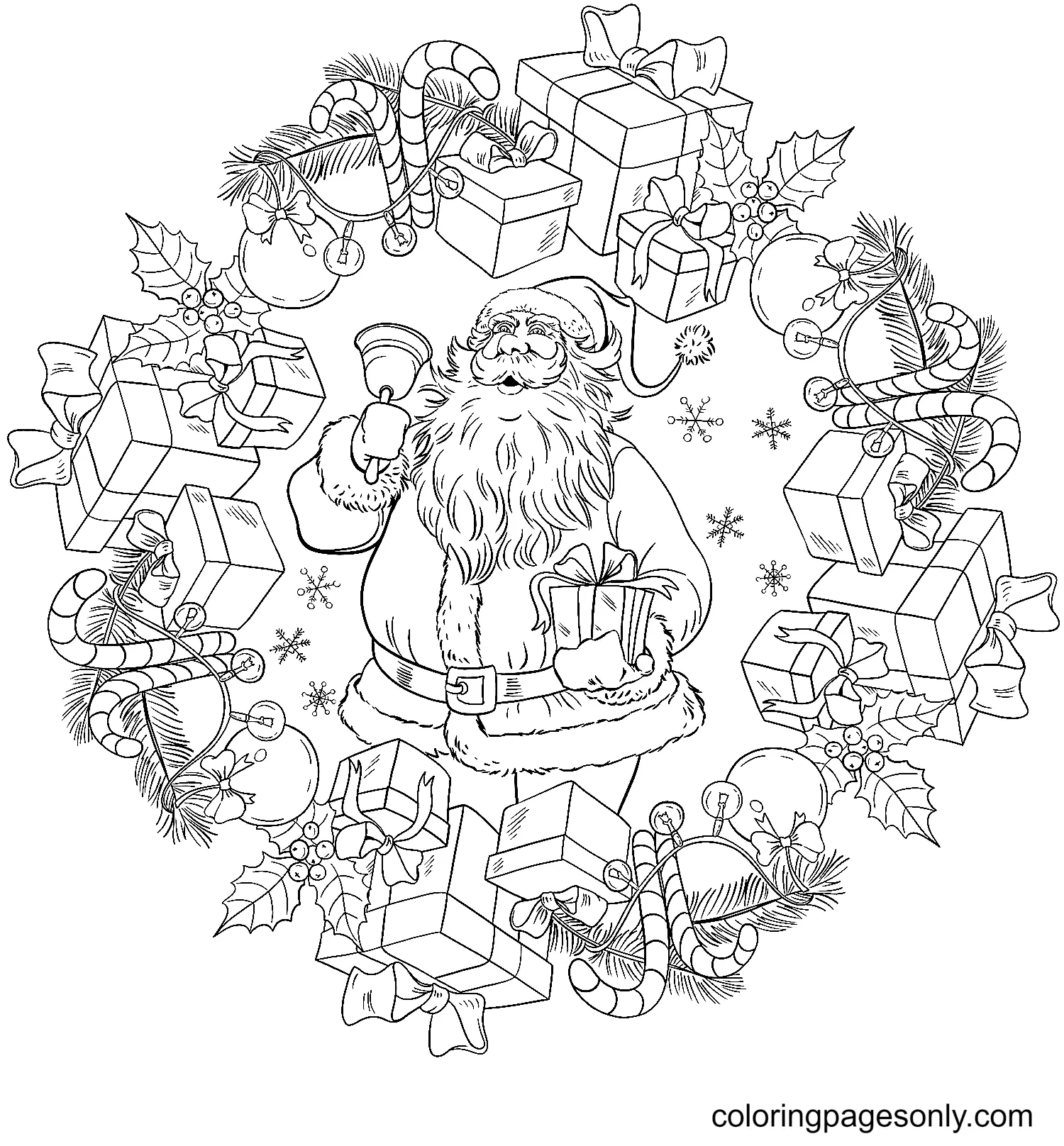 Mandalas Navidad Para Colorear 35