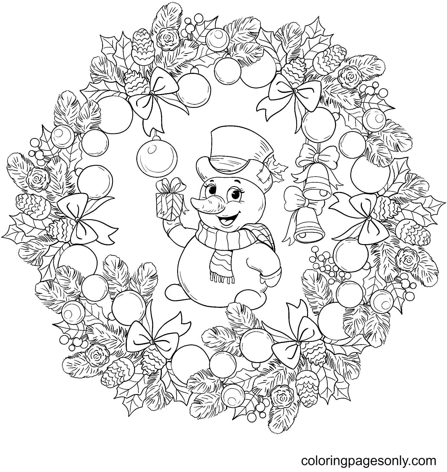 Mandalas Navidad Para Colorear 36
