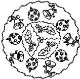 Mandalas Navidad Para Colorear 4