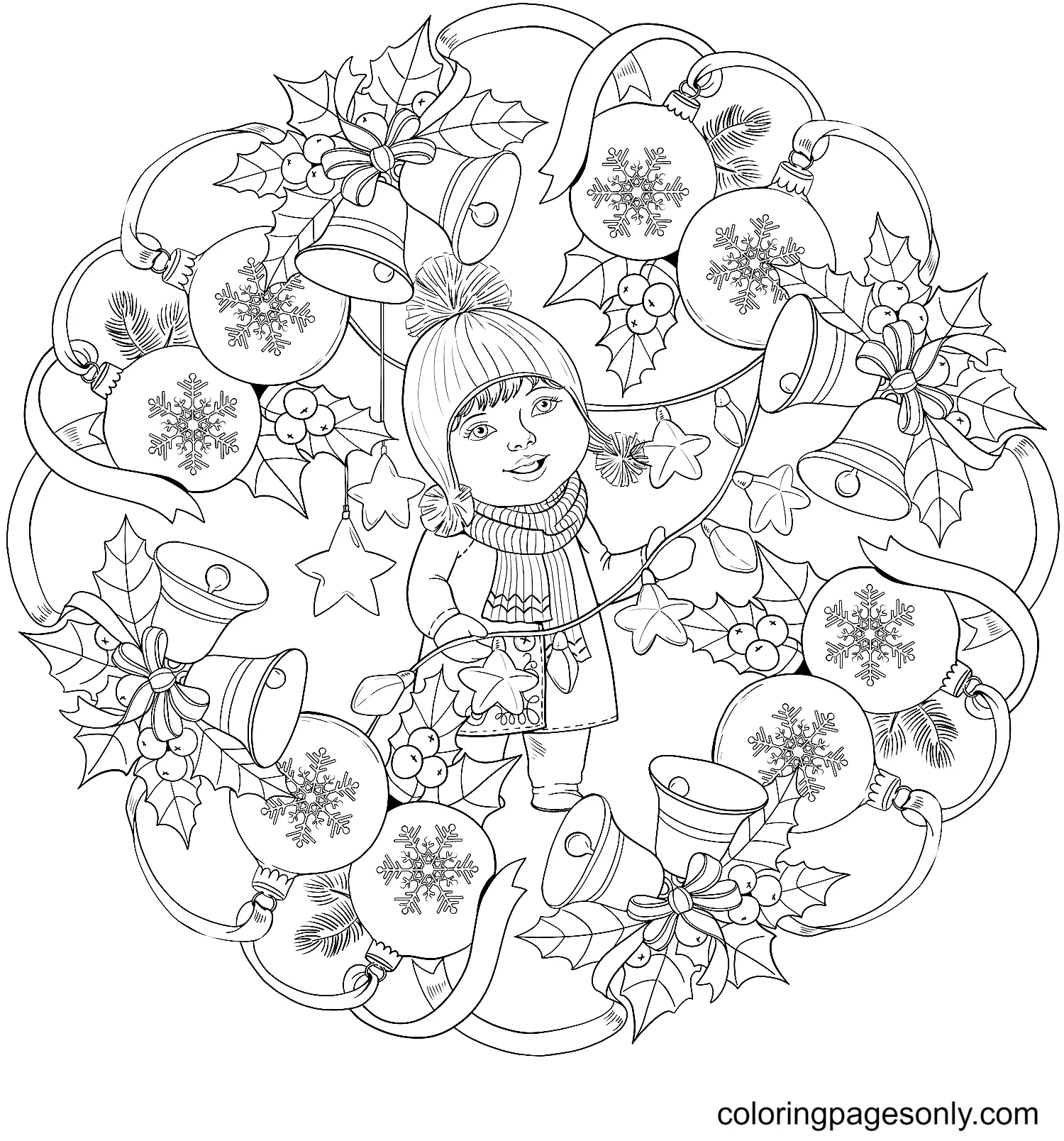 Mandalas Navidad Para Colorear 45