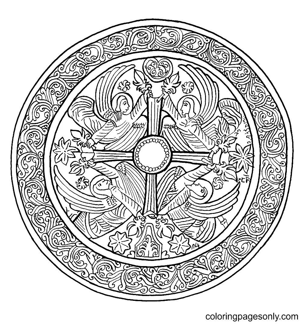 Mandalas Navidad Para Colorear 48