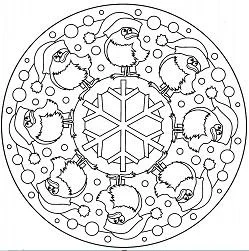 Mandalas Navidad Para Colorear 5