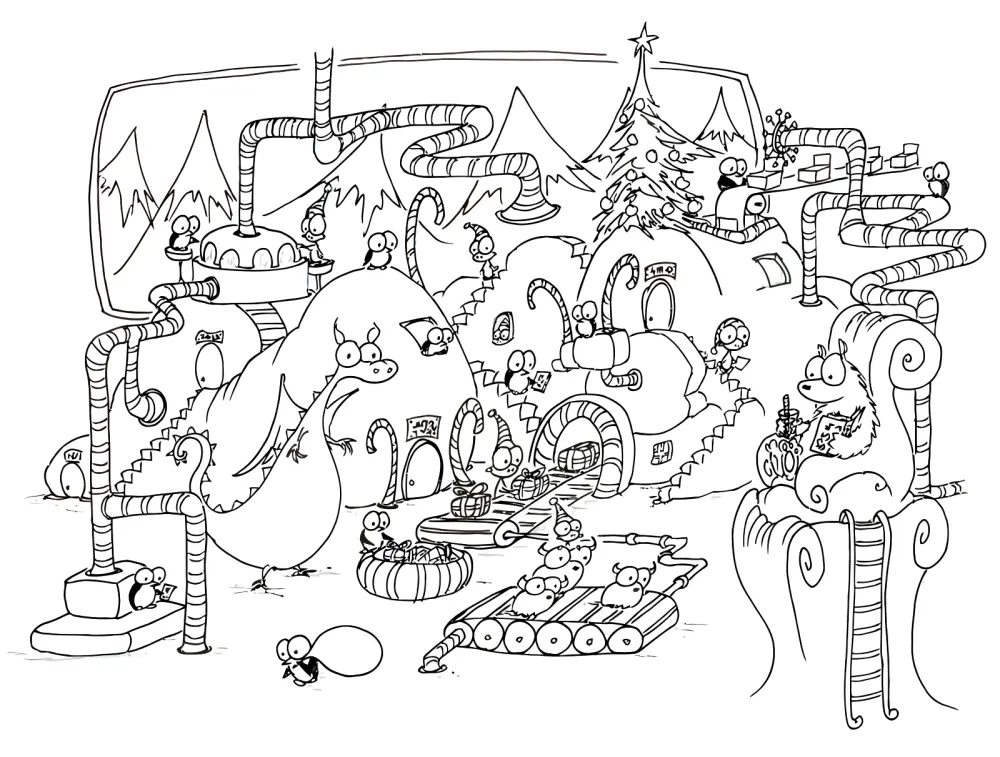 Desenhos de Matematica de Natal Para Colorir 7
