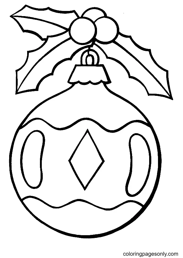 Weihnachtsornamente Ausmalbilder 40