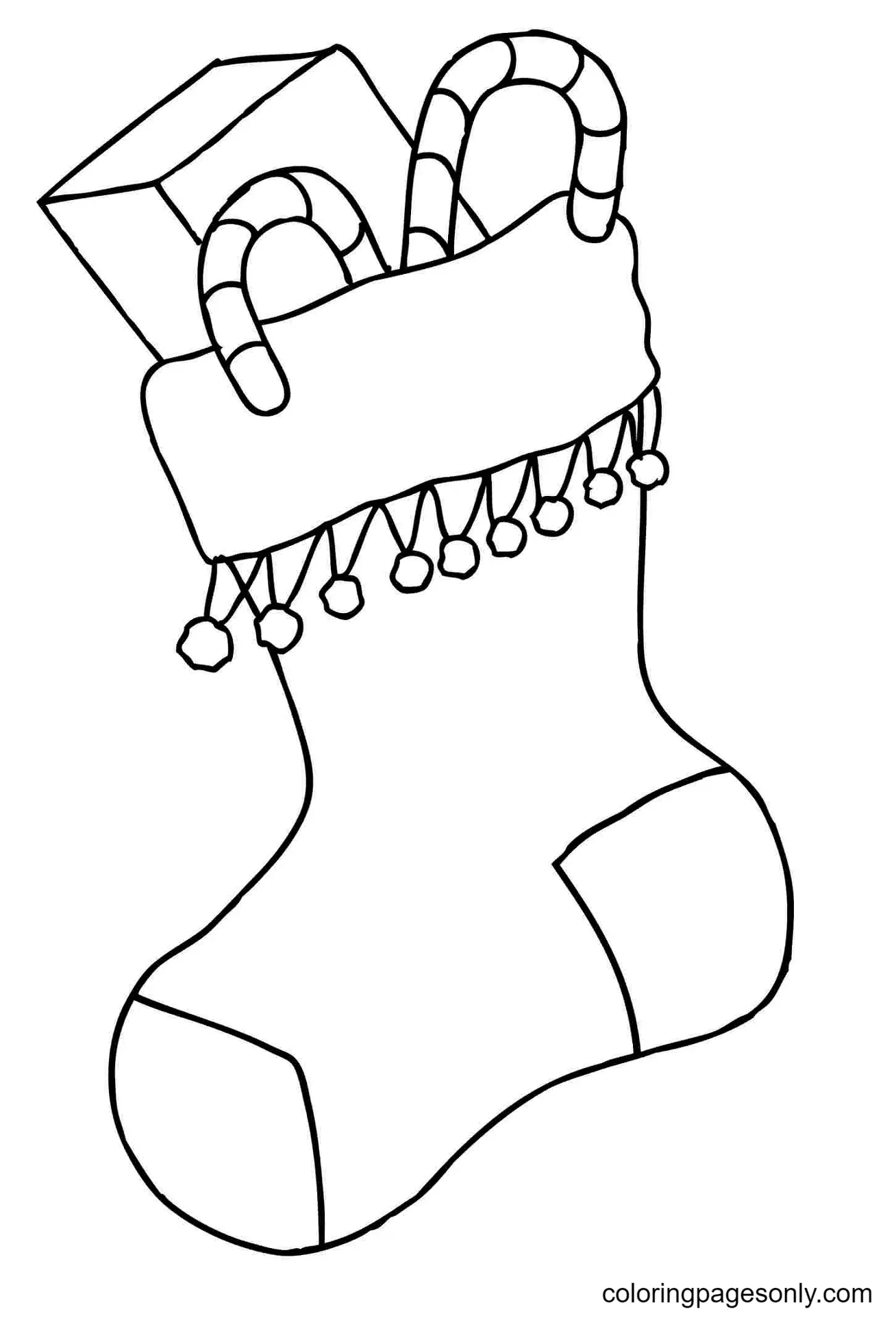 Christmas Stockings Coloring Pages 12