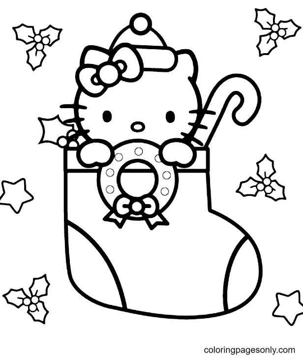 Christmas Stockings Coloring Pages 2