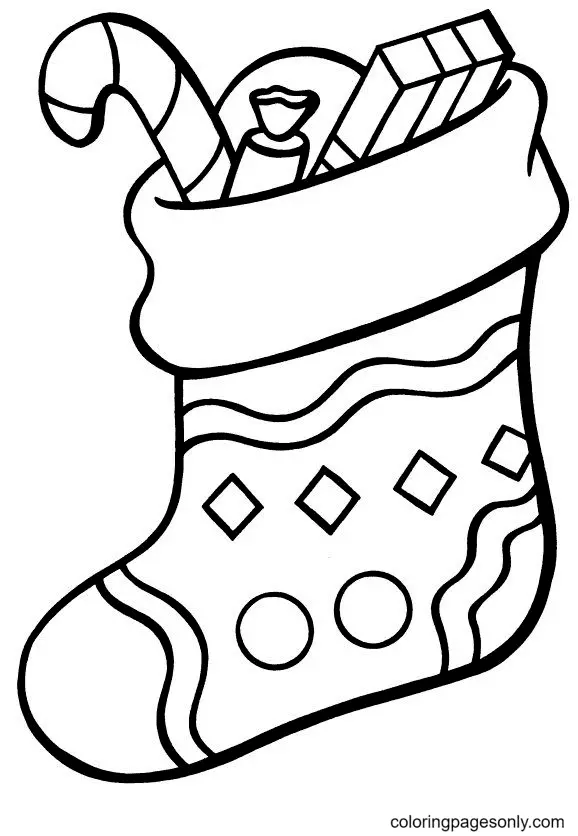 Christmas Stockings Coloring Pages 4