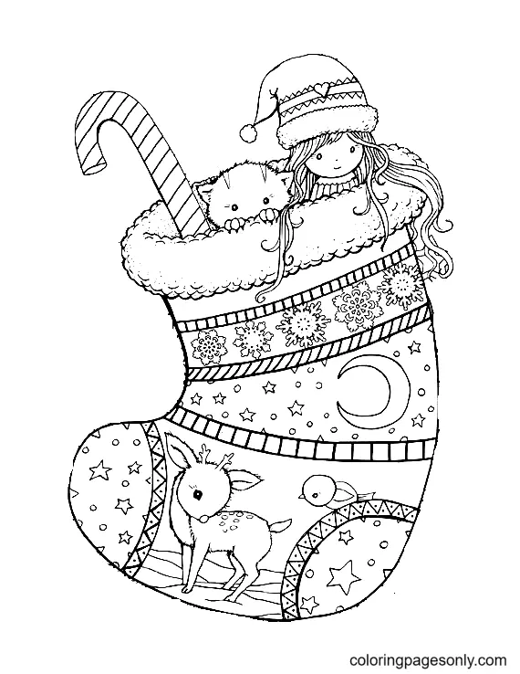 Christmas Stockings Coloring Pages 50