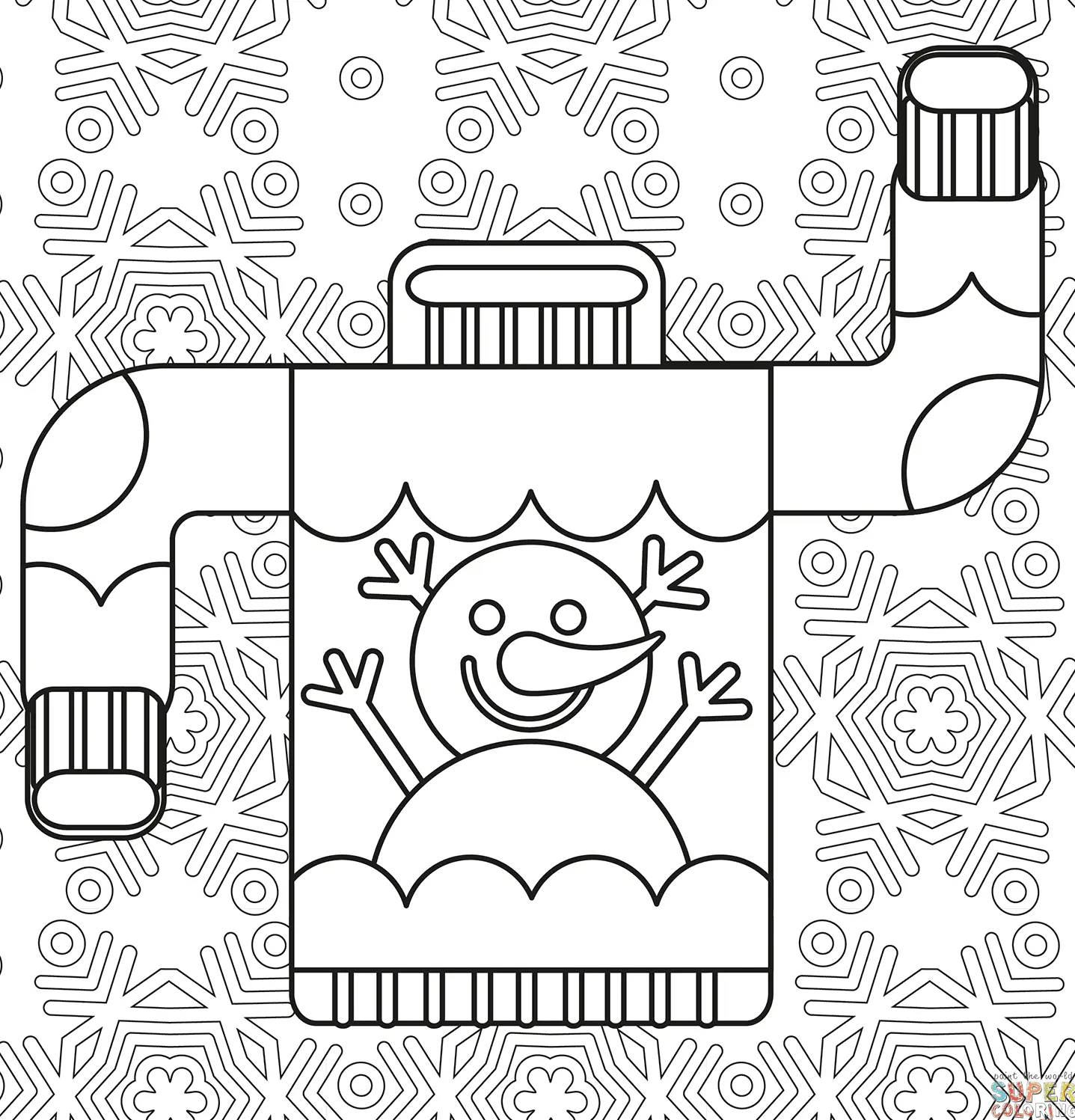 Weihnachtspullover Ausmalbilder 35