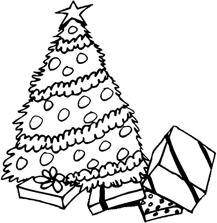 Desenhos de Christmas Tree Para Colorir 1
