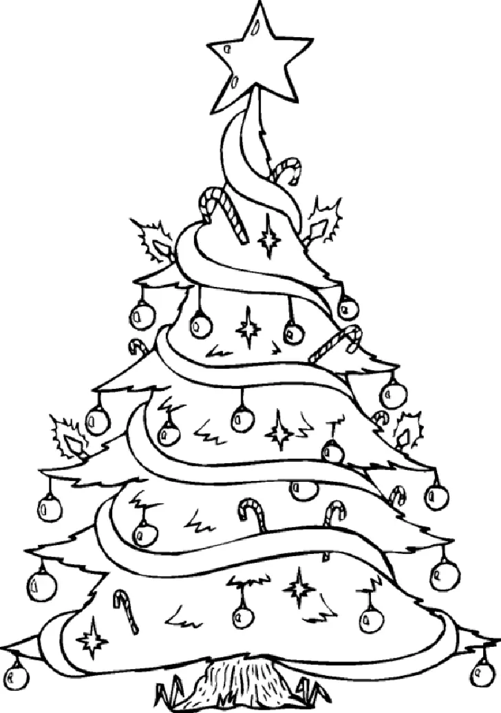 Desenhos de Christmas Tree Para Colorir 5