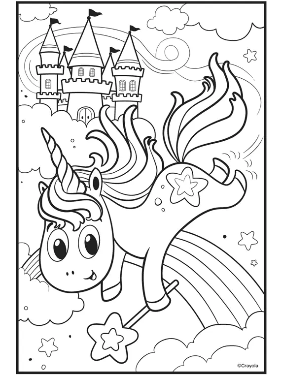 Weihnachts-Einhorn Ausmalbilder 27