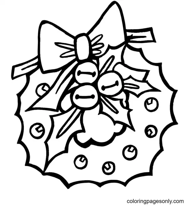 Christmas Wreath Coloring Pages 38