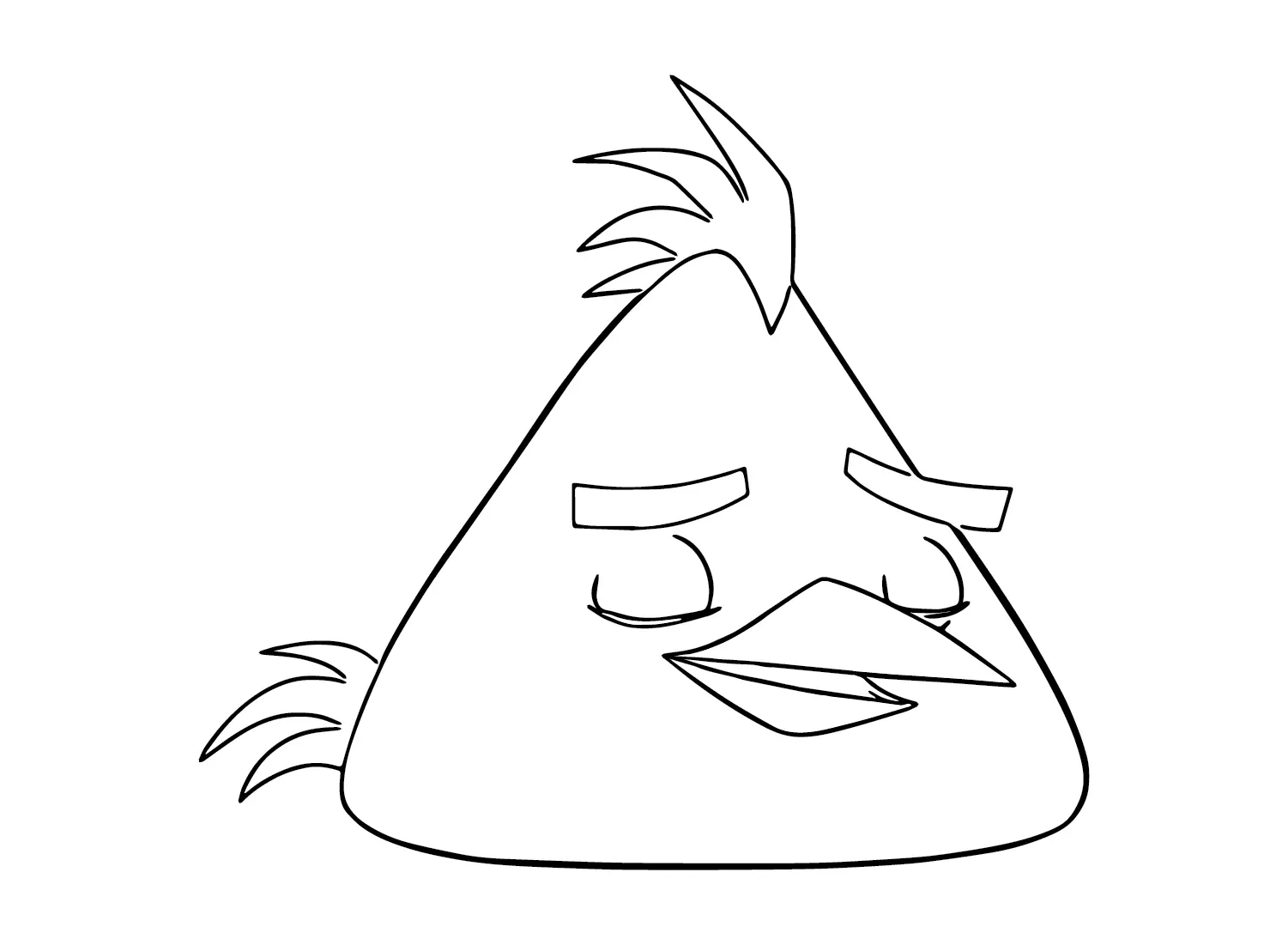 Chuck Angry Bird Coloring Pages 12